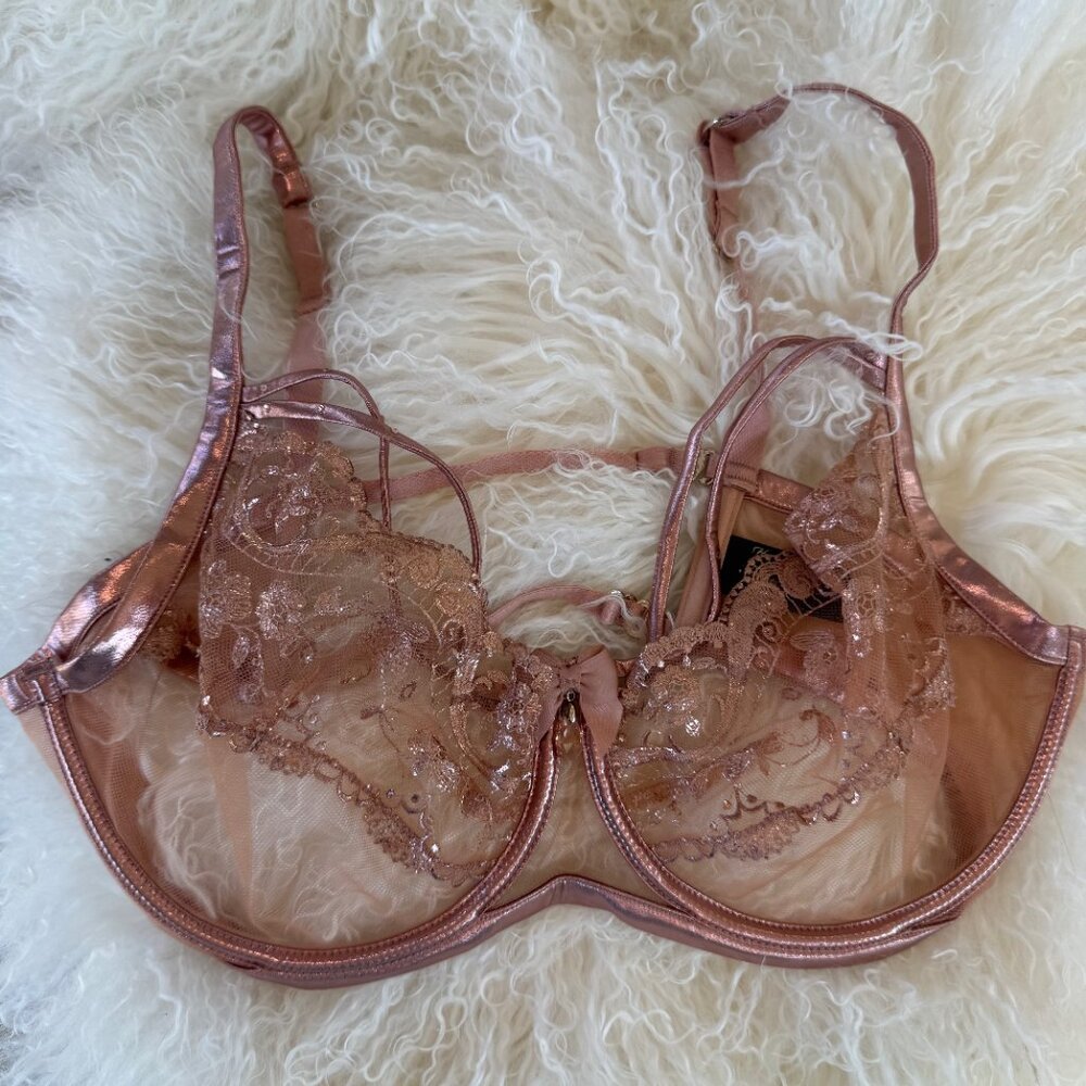 HONEY BIRDETTE ZOE Rose Gold Bra 38DD/E